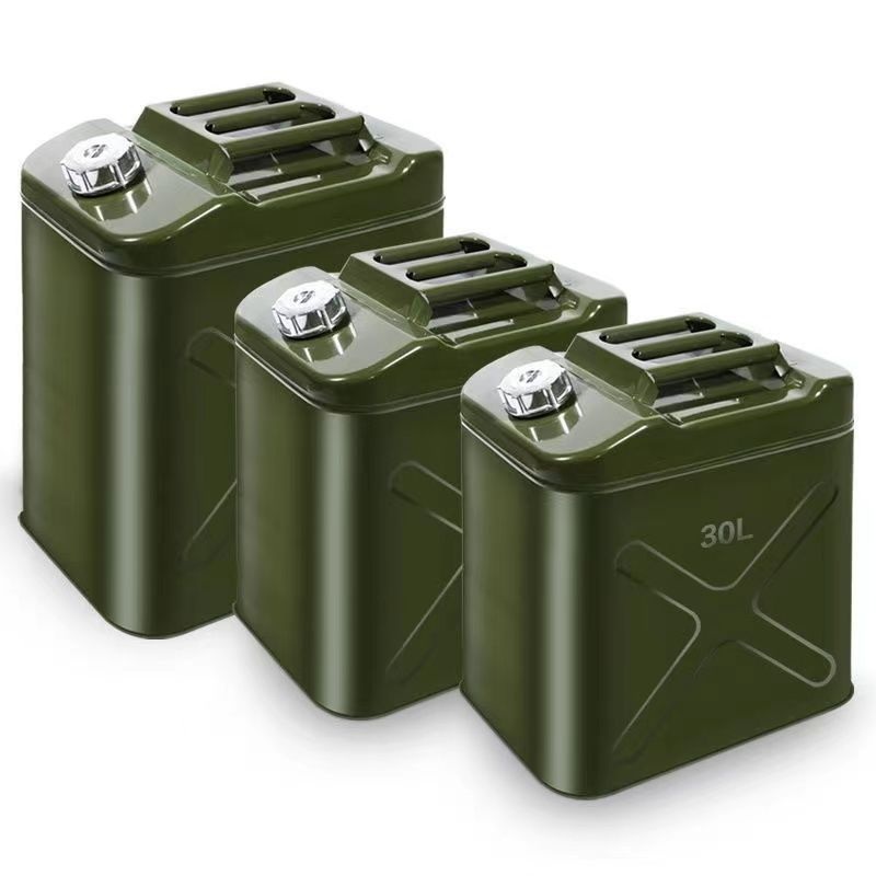 加厚加硬铁油桶汽油30升便携防爆加油桶柴油壶铁桶汽车备用油桶