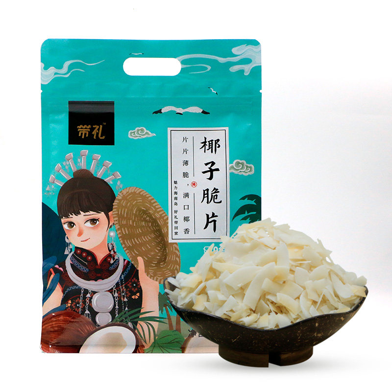 带礼椰子脆片208g三亚凤凰机场同款海南特产椰子肉薄脆酸奶搭档