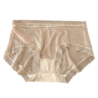 夏日轻薄飘飞冰丝面膜内裤女
