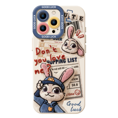 毛绒尼克朱迪情侣秋冬手机壳