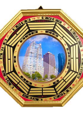 纯铜加厚八卦镜凸镜家用大门口窗户阳台铜质九宫镜子凹镜家居店铺
