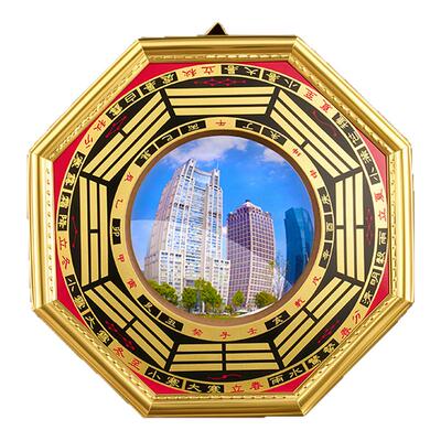 黄铜加厚八卦镜凸镜家用大门口窗户阳台铜质九宫镜子凹镜家居店铺