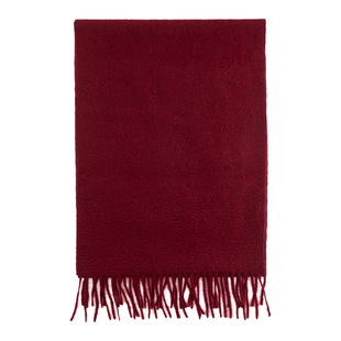 上海故事秋冬新款红色羊绒围巾女新年本命年高档围脖送礼物礼盒装