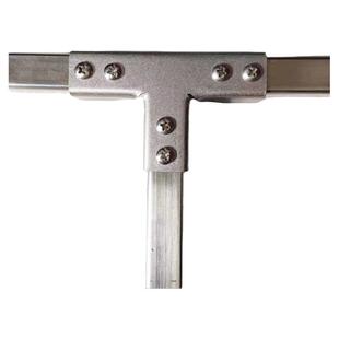 大促加厚不锈钢免焊接免打孔分体式连接件两通三通四通方管接头件