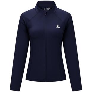 KELME/卡尔美针织立领运动外套女款春秋季跑步健身训练服运动上衣