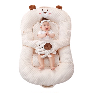 高童新生婴儿躺睡神器斜坡垫床中床防吐奶安抚手掌拍睡惊跳斜坡床