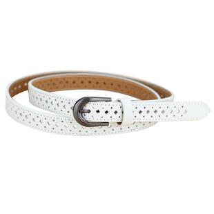腰带女款真皮头层牛皮白色百搭镂空时尚夏季装饰配裙牛仔裤小皮带