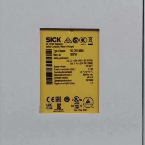 议价sick西克安全继电器FX3-CPU130002 订货号10
