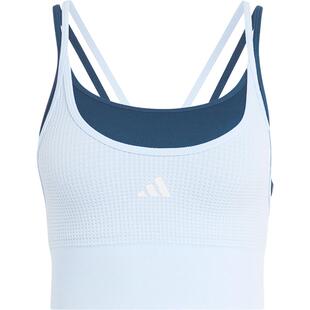 Adidas/阿迪达斯官方正品春季女士中强度瑜伽假两件内衣KQ5239