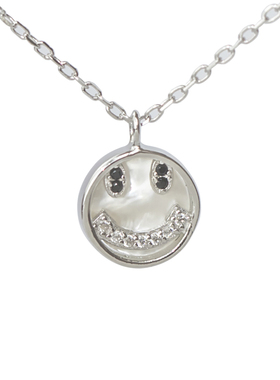 弥音原作水钻笑脸项链女微笑可爱