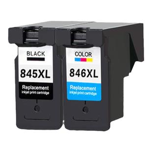捷能适用佳能845墨盒846墨盒MG3080 2980 2580S 2400 TS3180 3380 308 TR4580 iP2880 845S墨盒显墨量易加墨
