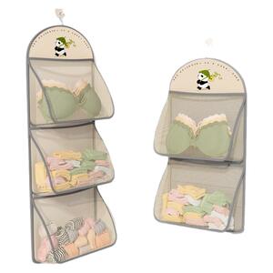 内衣收纳袋学生宿舍门后床头悬挂网兜神器家用衣柜内裤袜子置物袋