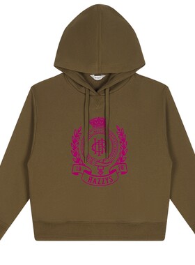 Hazzys印花连帽宽松卫衣