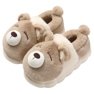 瞌睡熊棉拖鞋女2025新款室内家居
