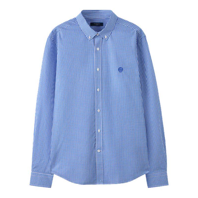 SCOFIELD男装26年夏季新品100%棉通勤舒适经典小方格衬衫