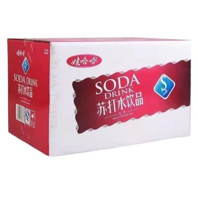娃哈哈苏打水无气饮料健康弱碱性饮用水350mlx6/24瓶