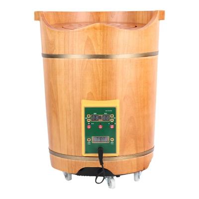 泡脚木桶加热恒温熏蒸橡木盆超康