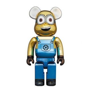 Bearbrick DAVE CHROME Ver.  电镀小黄人400+100% 1000%