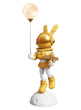 宇航员太空人兔女孩大型落地摆件
