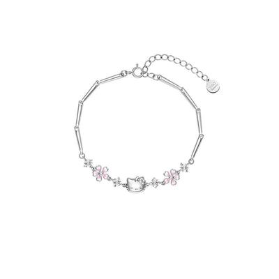 Tidecolor925银樱花手链礼物