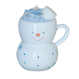 《雪人棉花糖》新年冬日蛋糕香薰蜡烛礼物闺蜜文艺可爱生日礼盒