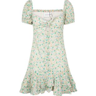 【折扣】Significant Other 清新碎花胸前结式女士裙连衣裙