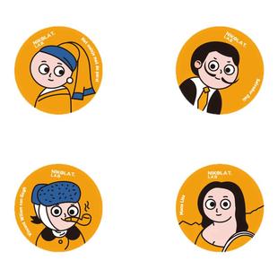 名画系列门禁小区ic手机芯片贴复制NFC门禁卡贴电梯卡复卡机复刻