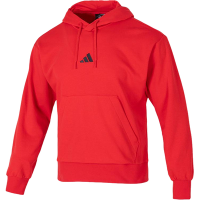 Adidas/阿迪达斯正品2025春男士针织训练套头连帽卫衣JE3840