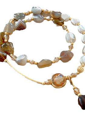 层叠天然石ins串珠ins小众女