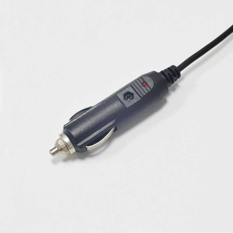 全铜0.3平方加粗车公点烟器公电源线3头12V3A米转头充DC5.5x2.1