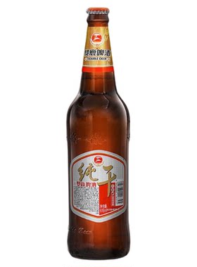 温州特产双鹿纯干啤酒