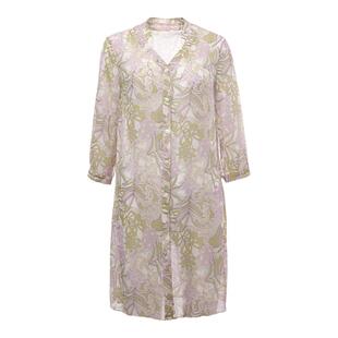 声雨竹官方旗舰店2024年夏季新款女士衬衫商场同款长款修身上衣