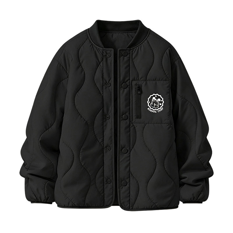 巴布豆童装男童棉服校服神器