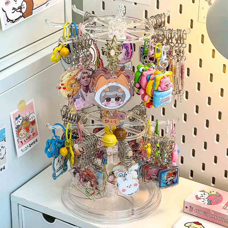 钥匙扣展示架迪士尼挂件谷子动漫周边立牌公仔玩偶吊坠挂钩收纳架