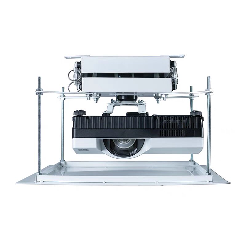 投影仪电动支架家用隐藏嵌入式伸缩投影机吊架嵌入式遥控联动语音升降1米1.5m迷你电动吊架家用小尺寸升降架