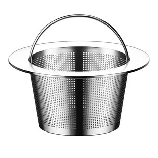 厨房水槽提篮过滤网不锈钢洗菜盆洗碗槽下水道残渣滤网水池过滤器