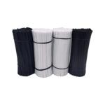 电镀铁丝包塑扁形扎线 0.45MM铁芯包胶扎丝玩具固定数据线材扎线