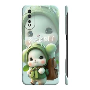 可爱兔子适用华为荣耀90手机壳90pro半包80se无边框80pro散热70pro+超薄60se男50pro女荣耀70新款60pro/50套