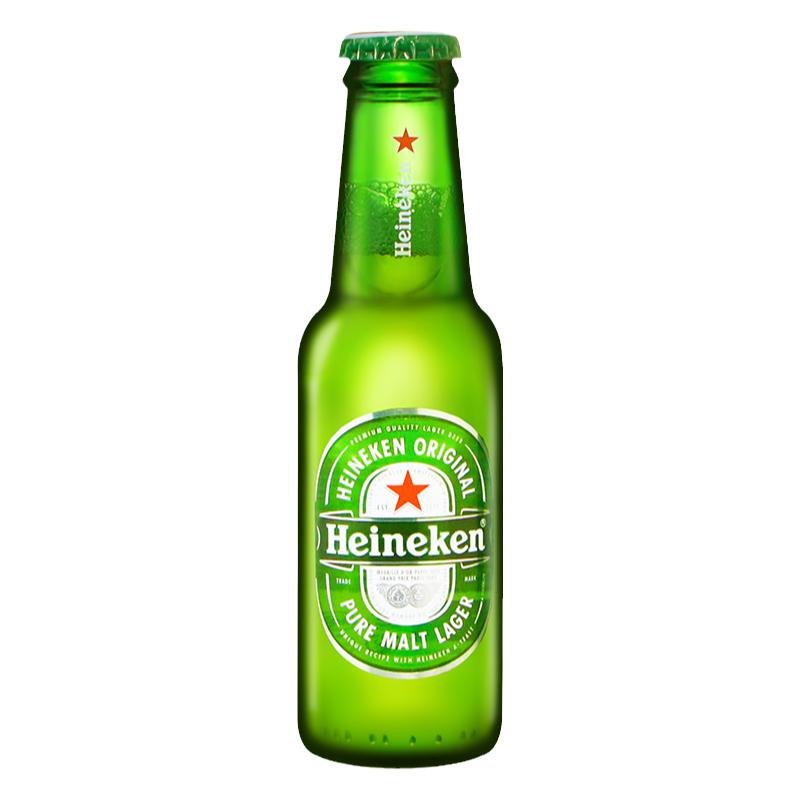 原装进口 Heineken喜力啤酒迷你小瓶装150ml24瓶整箱装全麦酿造啤