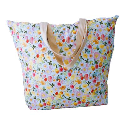 妈厨家居双层纯棉手提单肩购物袋