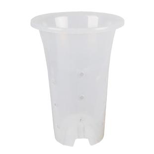 直播推荐四透明花盆 高塑料兰花盆君子兰石斛花卉绿植盆栽营养土