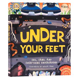 英文原版 DK 你脚下的秘密RHS Under Your Feet 精装系列图书 科学百科科普读物 地下的微生物世界 地质学家 动物研究爱好者