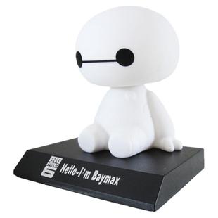 车载摆件车内创意装饰品大白摇头公仔可爱个性男女汽车中控台摆件