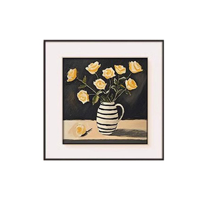 现代简约餐厅装饰画复古风餐桌墙面挂画小众艺术客厅卧室床头挂画