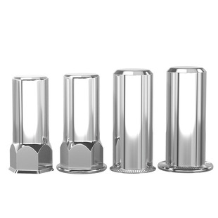 光身盲孔拉铆螺母304不锈钢防水半六角小沉头/平头铆螺帽M4M5-M12