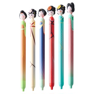 KACO POPUP灵悦国家博物馆联名笔尖上的唐潮长安簪花行中性笔3支装创意高颜值解压侧按0.5黑学生书写刷题考试