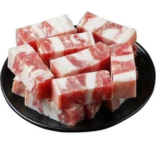 精选五花肉块现杀散养土猪免切五花肉小块冷冻猪肉批发顺丰包邮