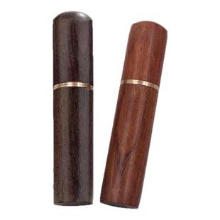 檀木针筒牙签筒装针收纳瓶木质针筒木桶缝纫diy手工绣花针筒