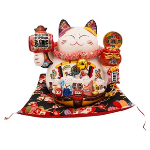 【本尼家】眯眼笑招财猫存钱罐开业店铺礼礼物家居玄关摆件
