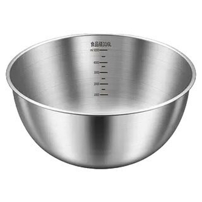 食品级不锈钢沙拉盆洗菜和面打蛋厨房家用凉拌沙拉料理直边盆